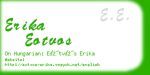 erika eotvos business card